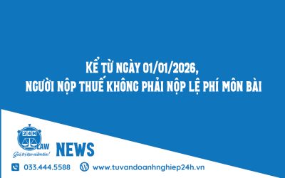 📢 THÔNG BÁO VỀ VIỆC CHẤM DỨT THU LỆ PHÍ MÔN BÀI TỪ NĂM 2026